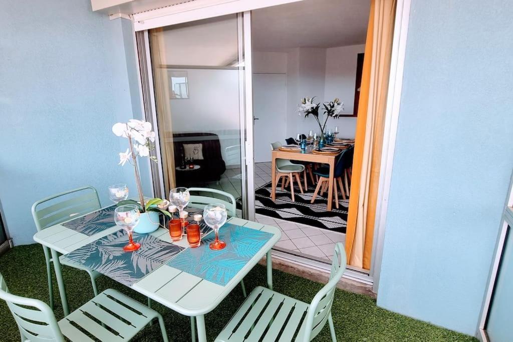 Le Marty 7 Vue Mer Centre Terrasse Garage Piscine Climatisation Sete Exterior photo