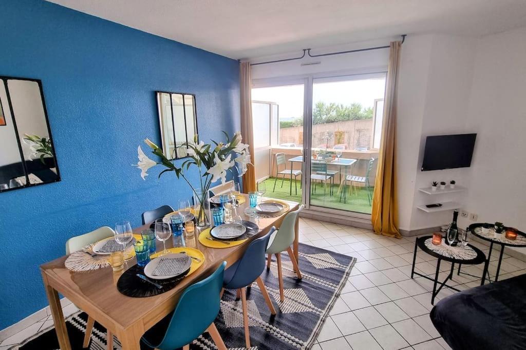 Le Marty 7 Vue Mer Centre Terrasse Garage Piscine Climatisation Sete Exterior photo